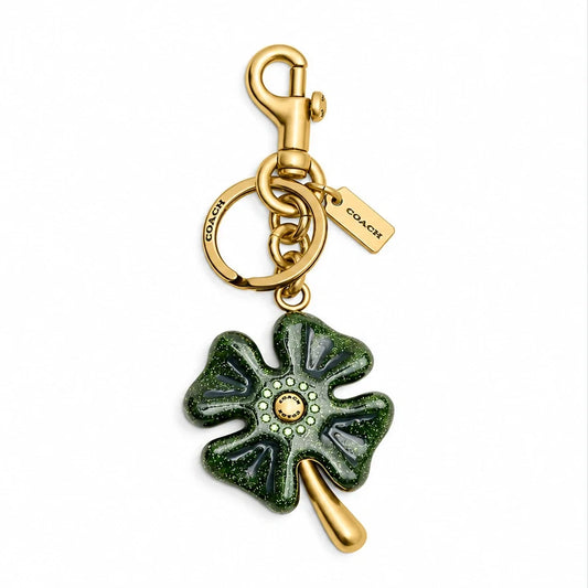 Four Leaf Clover Bag Charm